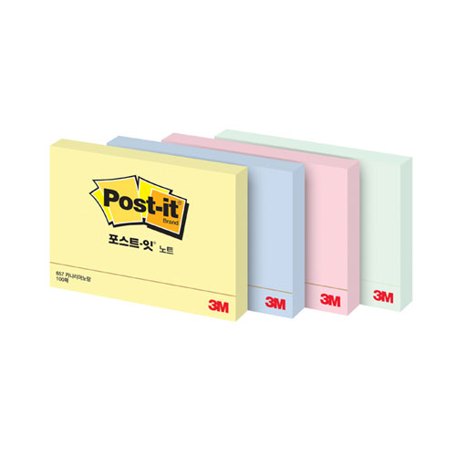 3M)포스트-잇(657/러블리핑크/102x76mm)