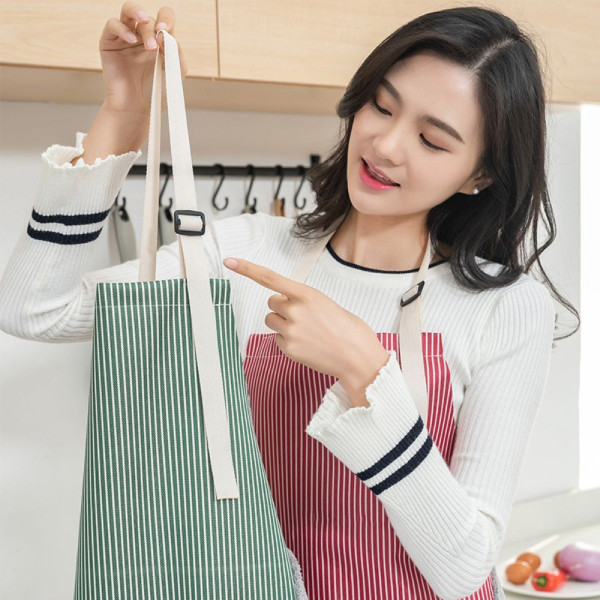 바리스타앞치마 공방앞치마 방수앞치마 레드색상