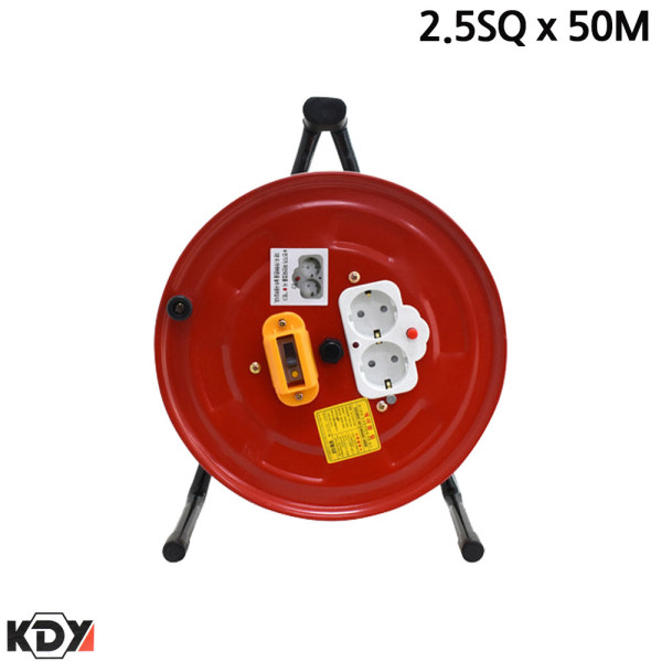 KDY 차단형 전선릴 전기연장선 2.5SQ x 50M 전선 케이블