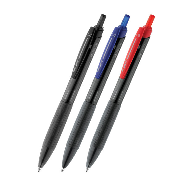모나미 볼펜 1.0mm FX 제타 고무그립 유성볼펜