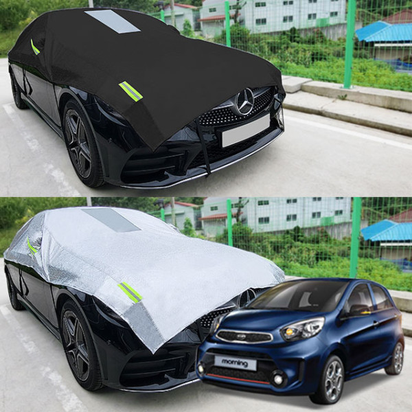뉴모닝 성에방지 덮개 자동차커버 반커버
