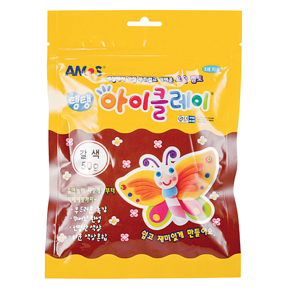 아모스)탱탱 아이클레이(50g/갈색)
