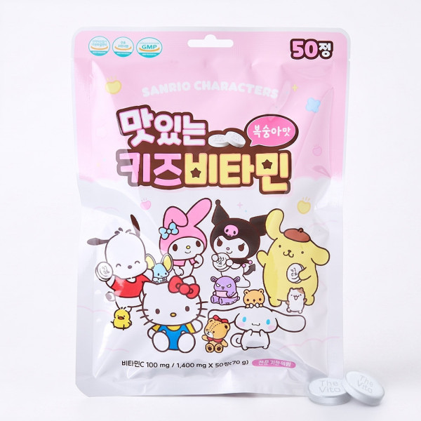 산리오 맛있는 키즈 비타민 50정-10EA