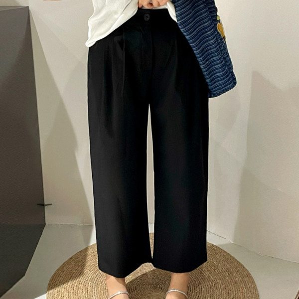 아모넬라 모던 플로우 팬츠 빅사이즈 바지 데일리룩 엄마등원룩 마실룩