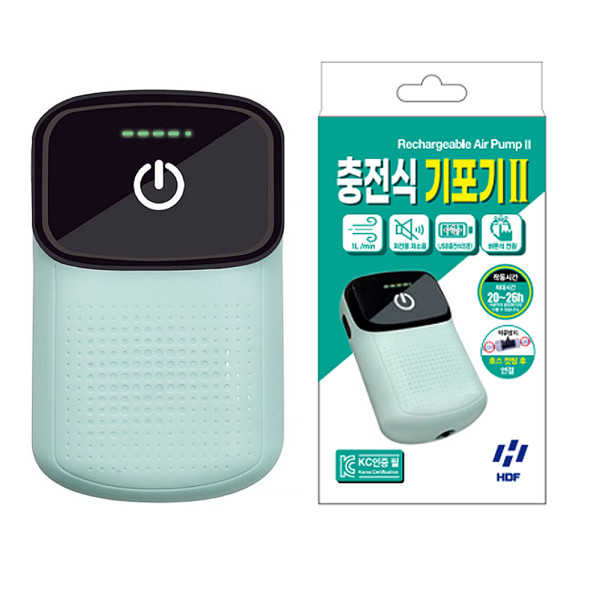 해동조구 usb 충전 26시간이상 바다낚시 기포기 충전식 휴대용 살림통 기포 산소 발생기