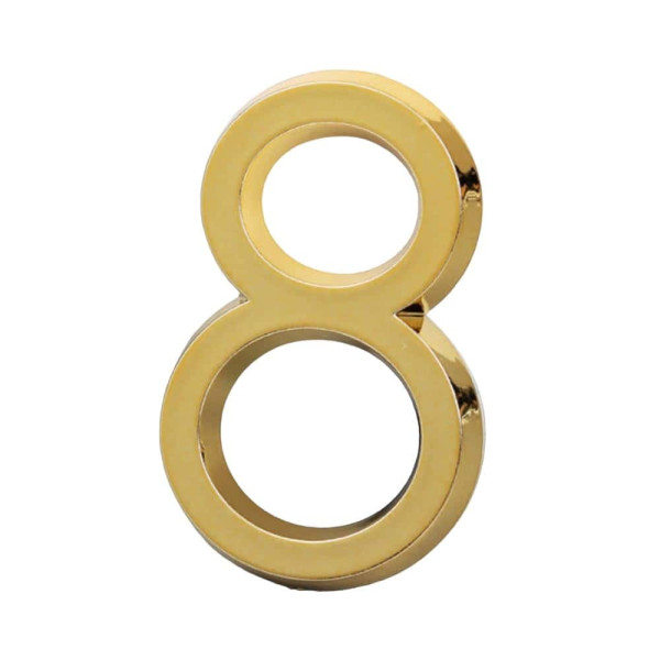 입체 도금 숫자 스티커(금색) 9