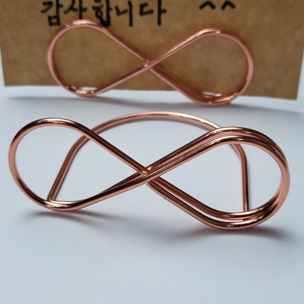 스틸 로즈골드 안경디자인 메모지꽂이