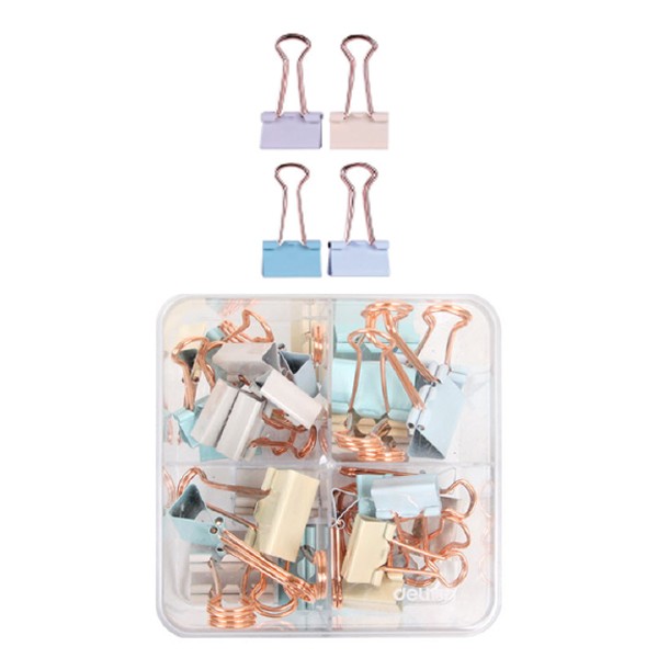 파스텔골드 더블클립 세트 78205LF 44개 97x97x60mm