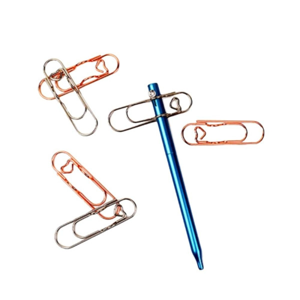 펜꽂이 하트클립 5p 로즈골드