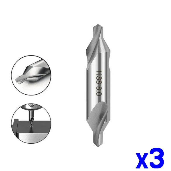 피삭재 중심점가공 센터드릴 6.0mm x3개