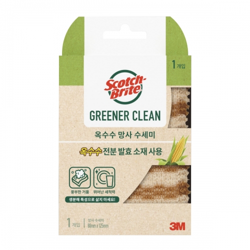 3M 내추럴 옥수수 망사 수세미 박스 50개