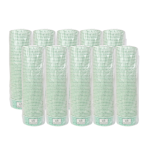 더웰 일회용 종이용기520ml 50P 10개 분식용기 일회용용기 컵밥용기 일회용식