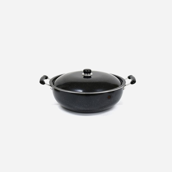 인덕션가능 업소용 마블코팅 튀김팬 40cm