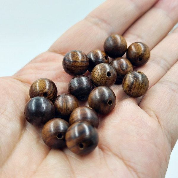 팔찌부자재 고급 목재 화리목 염주알 10mm 50개입