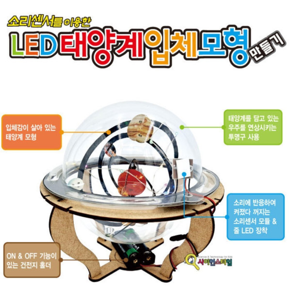 소리센서를 이용한 LED 태양계 입체모형