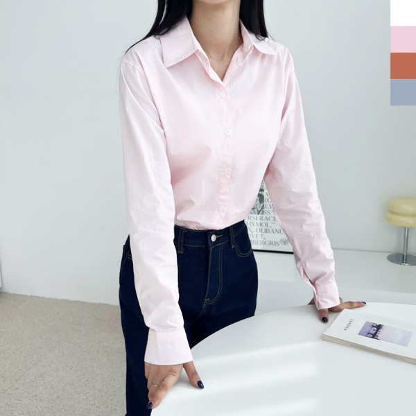 REN 3361 여자 사계절템 베이직 긴팔 셔츠