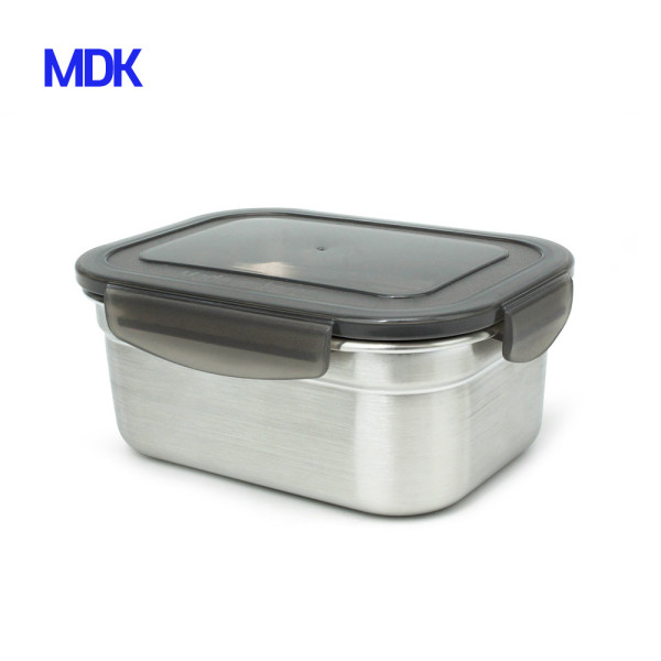 스텐반찬통직사각 스텐밀폐용기 스텐레스반찬통 600ml