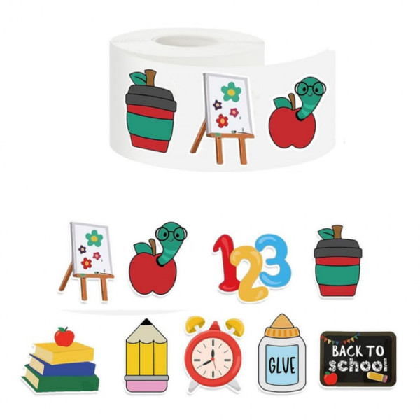 9종 교실 학교 문구 스티커1 500pcs 꾸미기 답례품 S6170