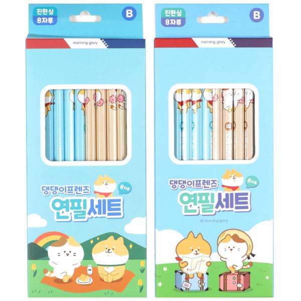 캐릭터 연필세트 B 8본 64 x 207 x 10 모닝글로리