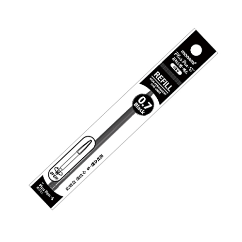 모나미)플러스펜S(0.4mm/블랙/리필)-다스(12개입)