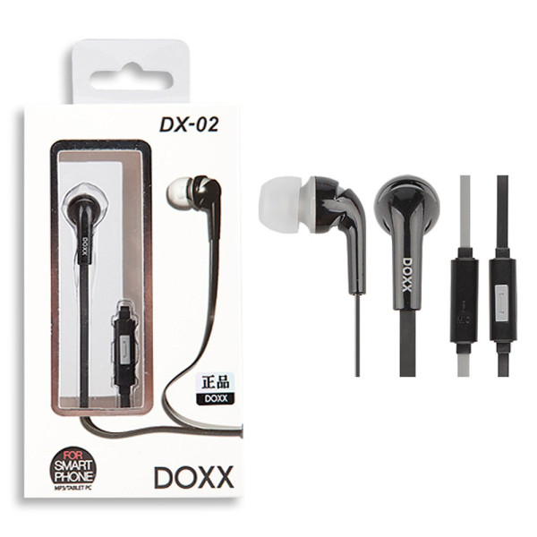 DOXX 스마트폰 이어셋 DX 02 블랙