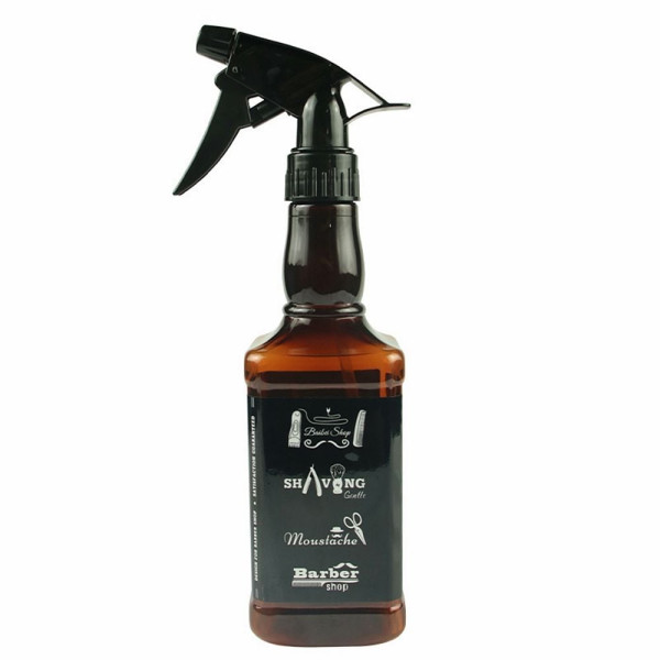 전문가용 미용실 바버샵 헤어 분무기 500ml 브라운