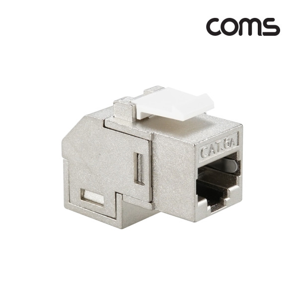 CAT6A 키스톤 잭 아연 도금 90도 꺾임 쉴드 8P8C 월플레이트 RJ45