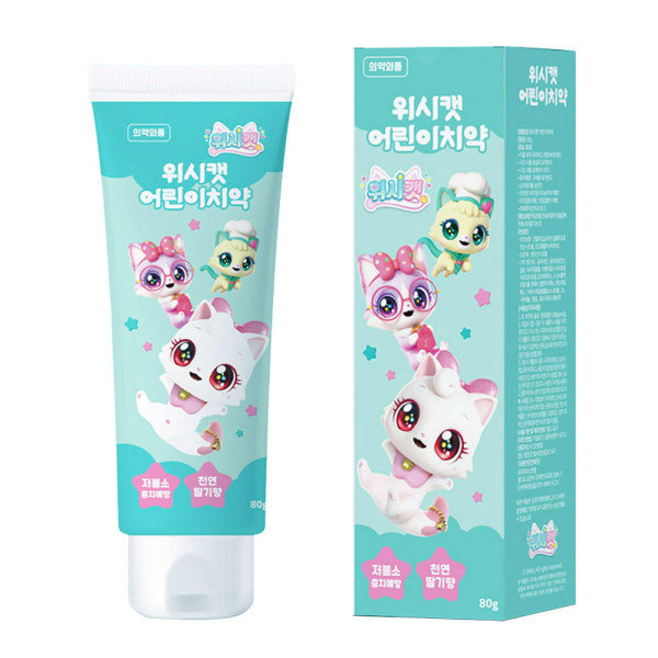 위시캣 어린이 치약 딸기향 80g
