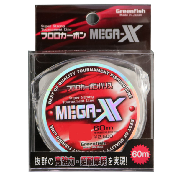 메가X 카본 라인 목줄 1.75 바다 민물 감성돔 붕어 낚시줄 카본사 루어줄 쇼크리더