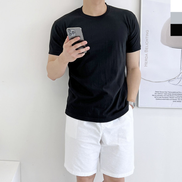 DGI1822 남자기본라운드반팔면티셔츠