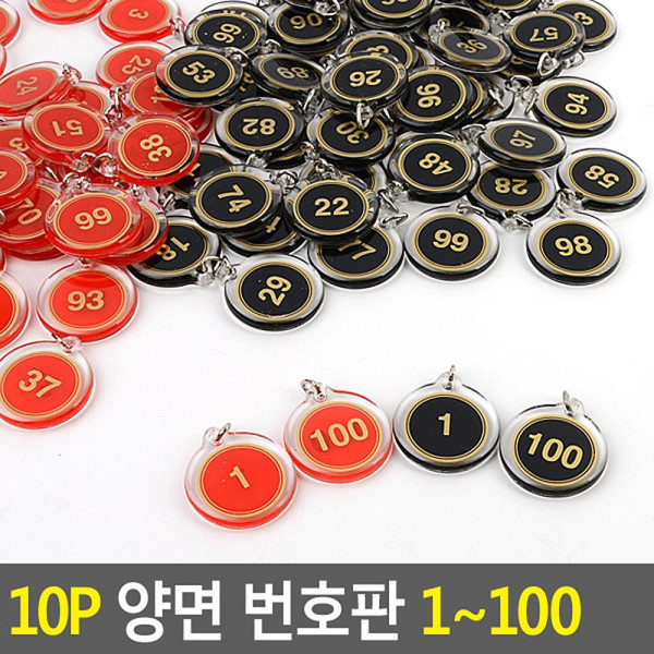 10P 다용도 양면 번호판 1 100