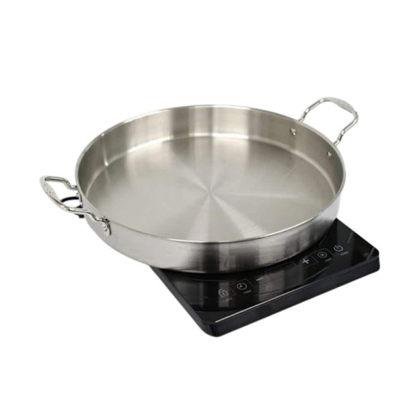 인덕션겸용 원형 스텐 통삼중 닭갈비팬 볶음팬 45cm