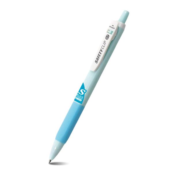 마이펜 세이프티클립S 볼펜 0.7mm 아쿠아블루