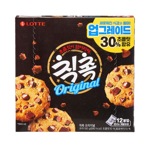 롯데 칙촉 오리지날 12개입 180g