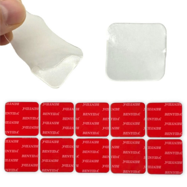 투명 나노 양면 접착제 10P 1SET 정사각형5cm