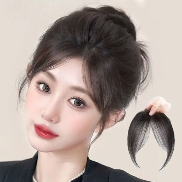 사이드뱅 헤어피스 시스루 앞머리 가발 S13089
