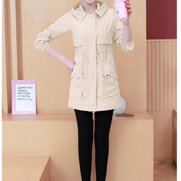 F35829 후드 바람막이 야상 트렌치코트 집업