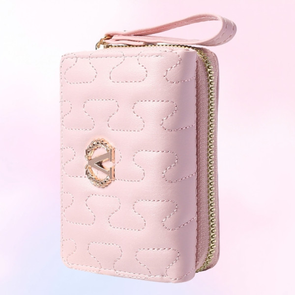 블랙 레드 여성 반지갑 학생 미니 카드수납 패션지갑