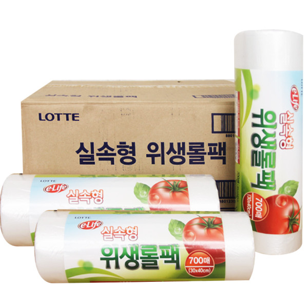 (BOX)롯데위생롤팩(실속형)30x40x700매_12개입