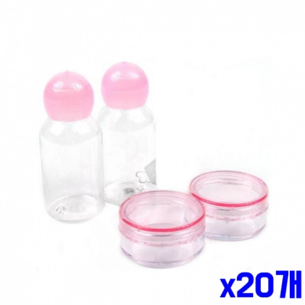 투명한 스킨용기 크림용기 4p x20개 공병 여행용공병