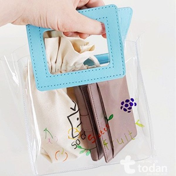 (TD) (초등저) 투명 큐브 비치백 (소)