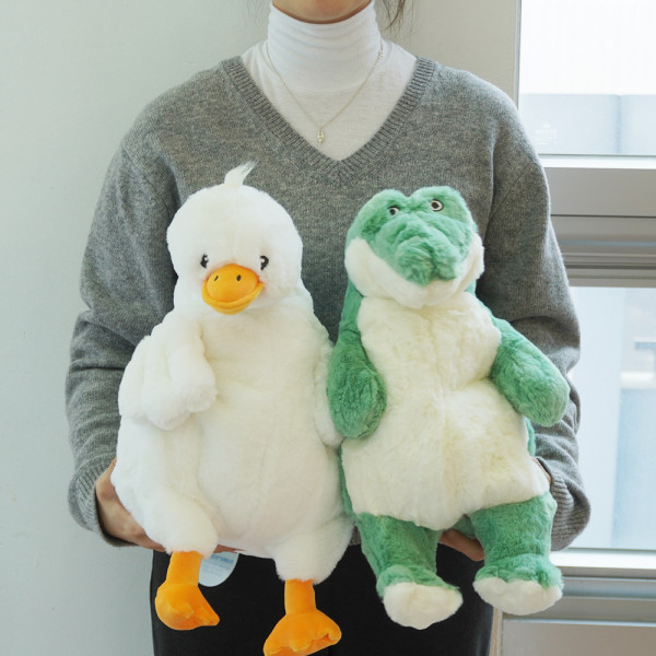 하찮은 털찐 대형 오리 악어 봉제 인형 안고자는 수면 말랑 쿠션