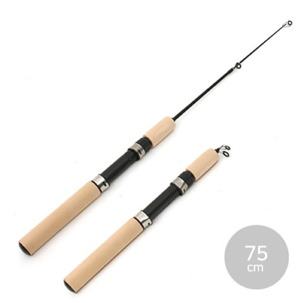 겨울낚시 빙어낚시 구멍치기 산천어 얼음 낚싯대 75cm