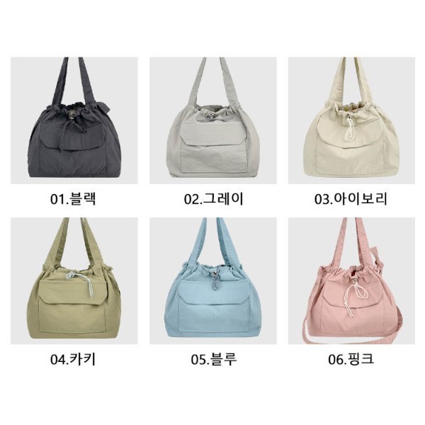 일상 베이직 숄더백 스트랩 미니 포켓 넉넉한 수납공간 여러개의 포켓 실용성 스타일 겸비