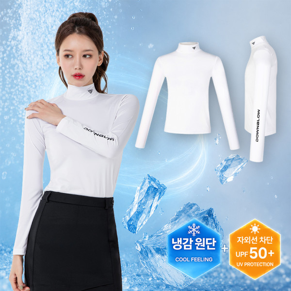 다운블로우 여성 쿨링 UV 기능성 티셔츠 DBFWLB3001W