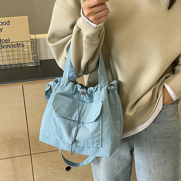 나일론 데일리 가벼운 크로스 백 여성 가방 블루