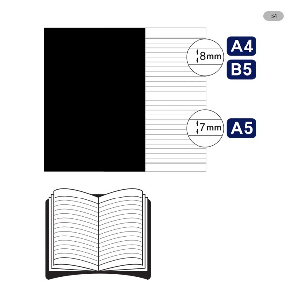 블랙노트 B5 80매 옥스포드
