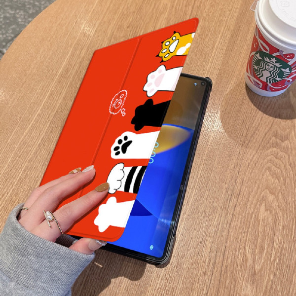 갤럭시 탭 S7 S8 플러스 케이스 거치 슬림 고양이 냥이