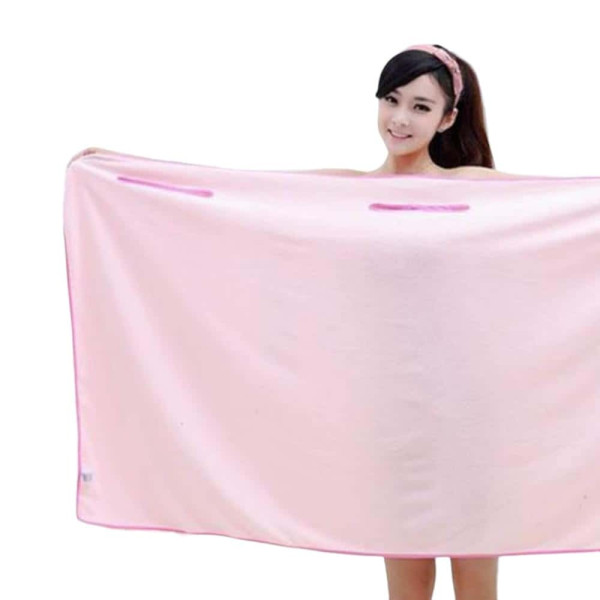 원피스형 샤워 가운 핑크