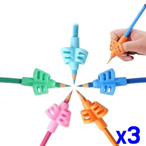 연필바로잡기캡 연필홀더 서포터 x3개